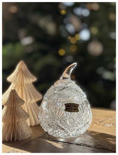 Bonbonnière en cristal façon Bohème